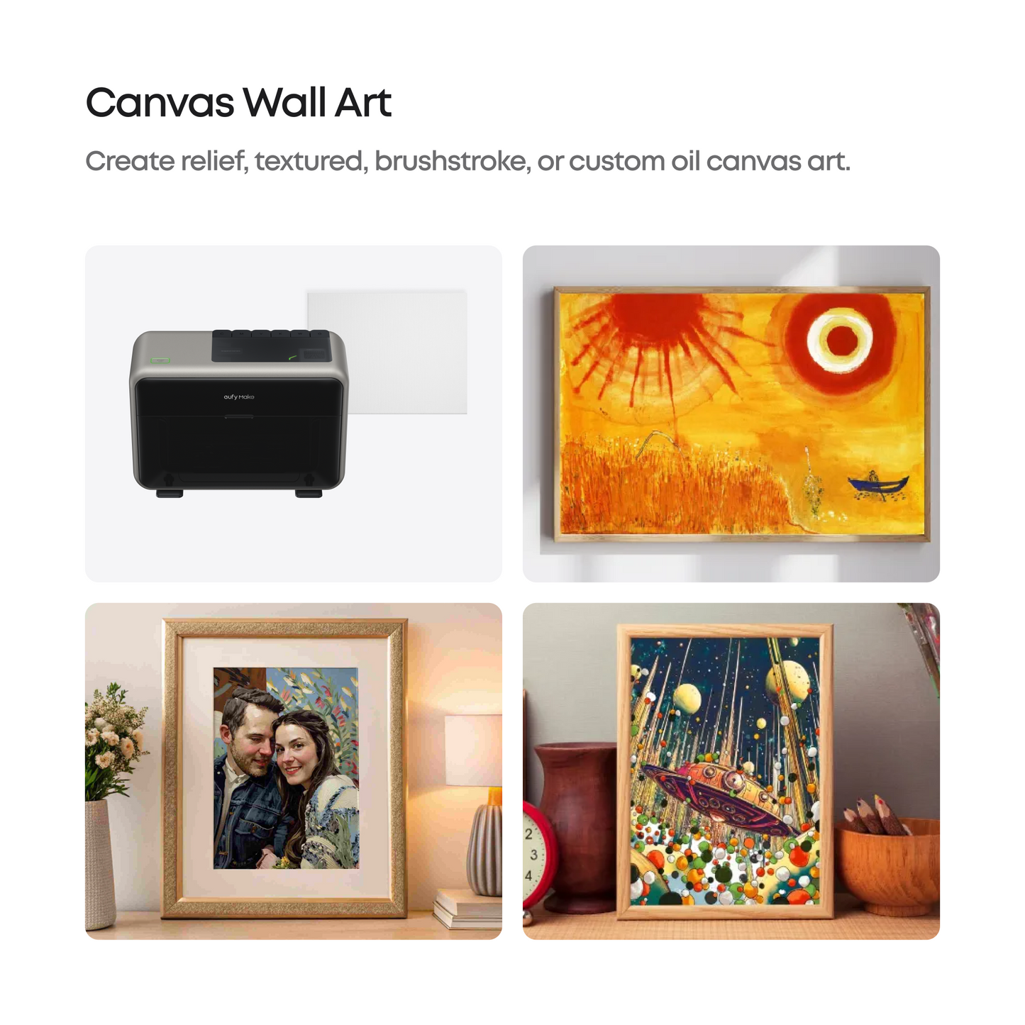 eufyMake Leinwand-Wandkunst für den UV-Drucker E1 (5er-Set)
