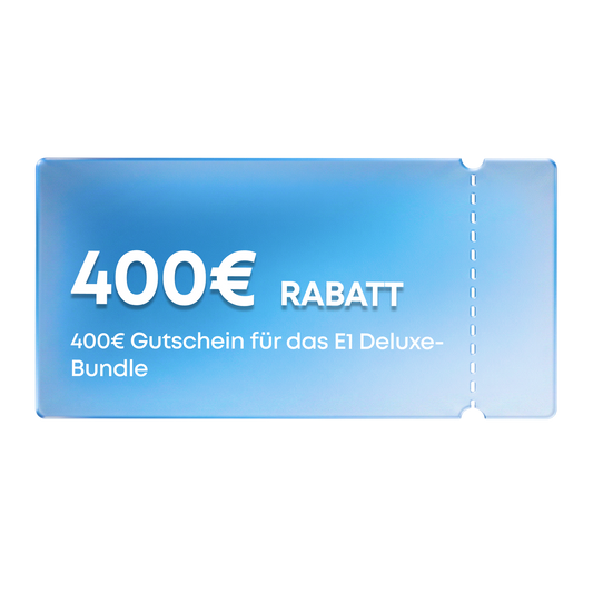 400€ CouponCoupon für das eufyMake E1 Deluxe-Bundle