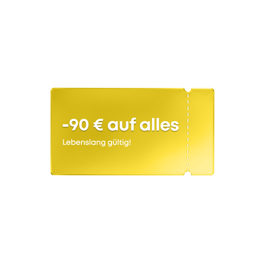 90€ Rabatt Universal-Coupon | Gültig auf der gesamten Website, ohne Ablaufdatum