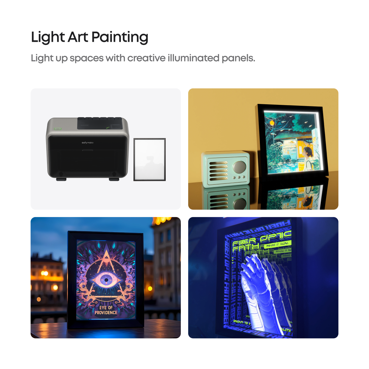 eufyMake Lichtkunst-Malset für den UV-Drucker E1