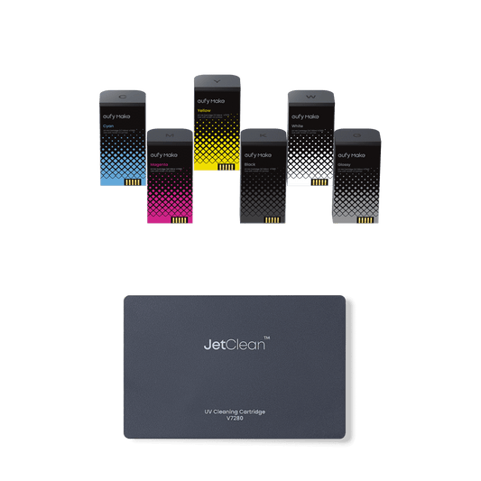 eufyMake Tinten- und Reinigungspatronen-Set für UV-Drucker E1