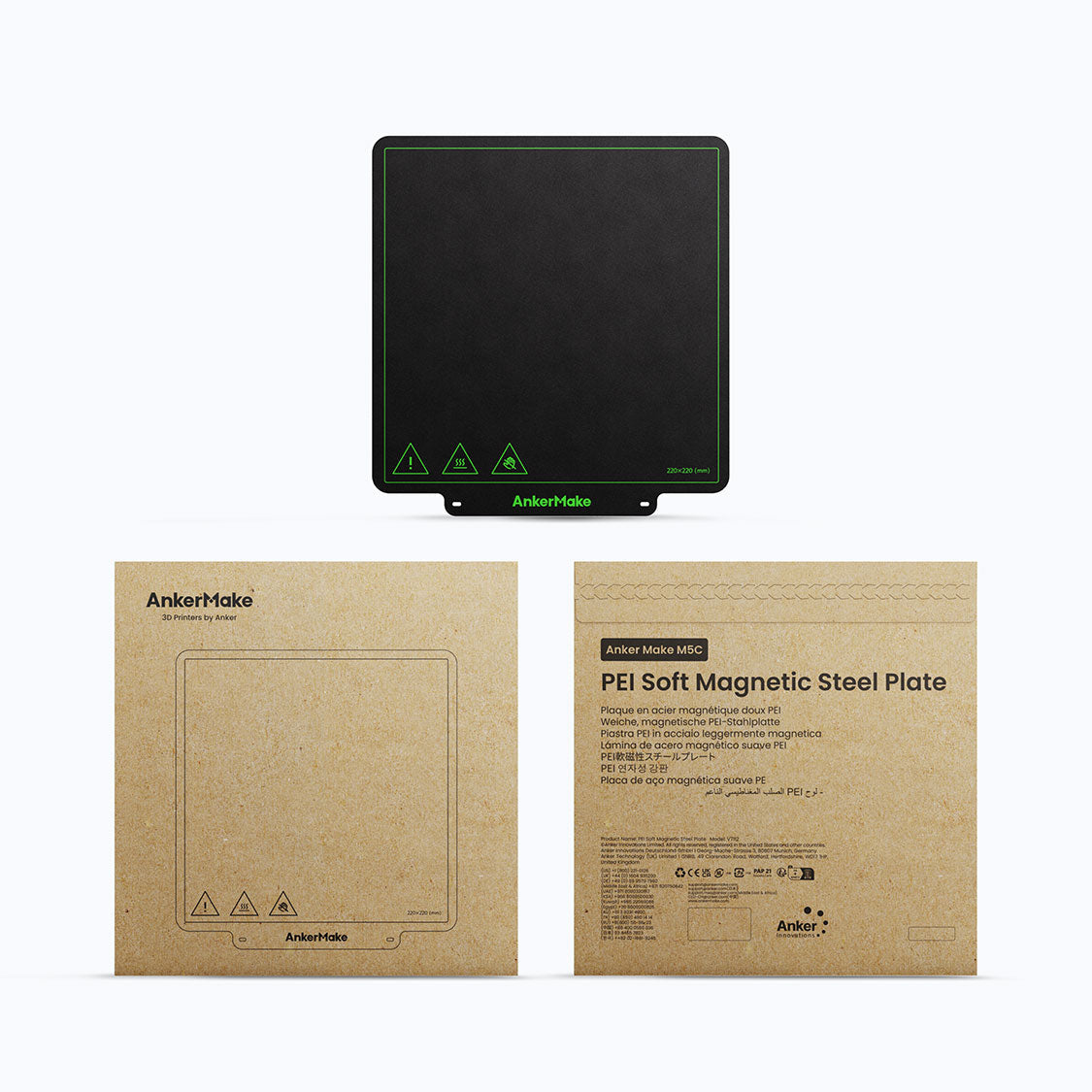 M5C PEI Weichmagnetische Stahlplatte